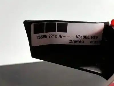 Second-hand car spare part left tailgate light for renault kangoo profesional 95 cv / 70 kw oem iam references 265559212r  