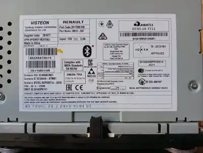 Second-hand car spare part audio system / radio cd for dacia duster ii h5h470 oem iam references 281158515r