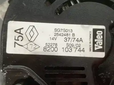 Автозапчастина б/у генератор для renault clio ii fase ii (b/cb0) посилання на oem iam 8200103744  