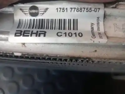 Peça sobressalente para automóvel em segunda mão INTERCOOLER por MINI MINI (R50,R53)  Referências OEM IAM 1751778875507  