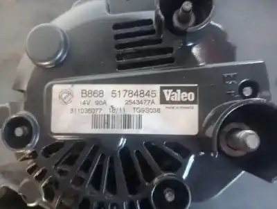 Gebrauchtes Autoersatzteil lichtmaschine zum fiat grande punto (199) 1.4 8v active 75 cv / 55 kw oem-iam-referenzen b86851784845  