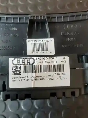 Peça sobressalente para automóvel em segunda mão quadrante por audi a1 (8x1) cayb referências oem iam 8x0920930p  