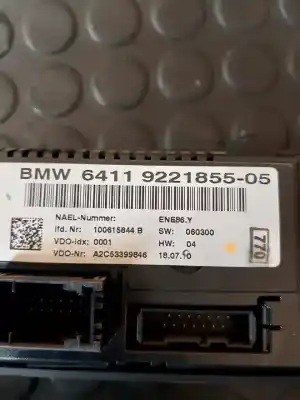Second-hand car spare part climate control for bmw serie 3 coupe (e92) n53b30a oem iam references 6411922185505