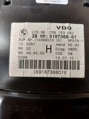 Peça sobressalente para automóvel em segunda mão quadrante por bmw serie 3 coupe (e92) n53b30a referências oem iam a2c53387908  