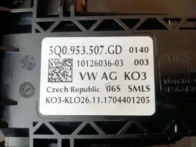 Second-hand car spare part multifunction switch for seat leon (5f1) czca oem iam references 5q0953507gd  