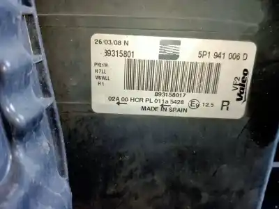Piesă de schimb auto la mâna a doua FAR DREAPTA pentru SEAT LEON (1P1)  Referințe OEM IAM 5P1941006D  