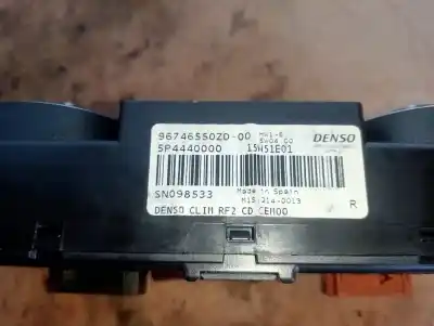 Peça sobressalente para automóvel em segunda mão comando de sofagem (chauffage / ar condicionado) por citroen c-elysée bhy(bh02) referências oem iam 96746550zd