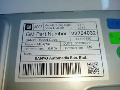 Peça sobressalente para automóvel em segunda mão display gps / multimídia por opel insignia berlina edition referências oem iam 22764032  
