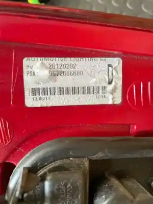 Gebrauchtes Autoersatzteil Heckleuchte rechts zum PEUGEOT 5008  OEM-IAM-Referenzen 9672666680  