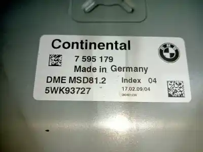 Peça sobressalente para automóvel em segunda mão Centralina De Motor Uce por BMW 3 (E46) 318 I Referências OEM IAM 7595179  