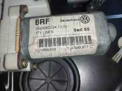 Peça sobressalente para automóvel em segunda mão elevador de vidros traseiro esquerdo por seat leon (1m1) d-asv referências oem iam 1j4959811c  