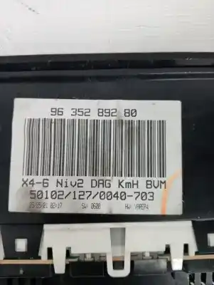 Pezzo di ricambio per auto di seconda mano pannello degli strumenti per citroen c5 2.0 hdi riferimenti oem iam 9635289280  