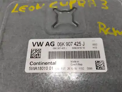 Second-hand car spare part ecu engine control for seat leon (5f1) dnuc oem iam references 06k907425j  