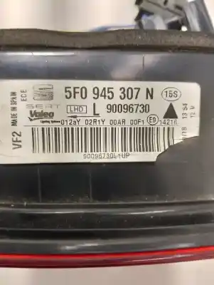 Peça sobressalente para automóvel em segunda mão farolim interior traseiro esquerdo por seat leon (5f1) dnuc referências oem iam 5f0945307n