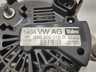 Peça sobressalente para automóvel em segunda mão alternador por audi a4 ber. (b8) basico referências oem iam 03g903016g  