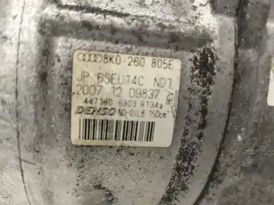 Peça sobressalente para automóvel em segunda mão compressor de ar condicionado a/a a/c por audi a4 ber. (b8) basico referências oem iam 8k0260805e  