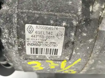 Pièce détachée automobile d'occasion COMPRESSEUR DE CLIMATISATION pour RENAULT MEGANE III  Références OEM IAM 8200956574  