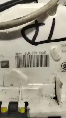 Second-hand car spare part rear right door lock for seat ibiza (6j5) reference oem iam references 6j0839016e  