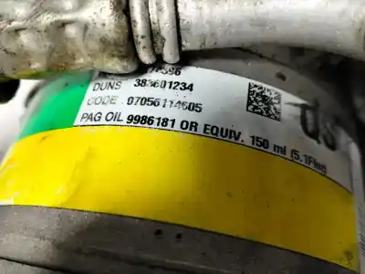 Second-hand car spare part air conditioning compressor for opel astra 1.6 g oem iam references 9174396  