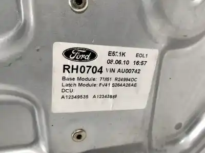Second-hand car spare part rear right window regulator for ford kuga (cbv) titanium oem iam references 7m51r24994dc  