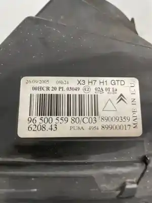 Peça sobressalente para automóvel em segunda mão farol / farolim esquerdo por citroen c5 berlina audace referências oem iam 9650055980  