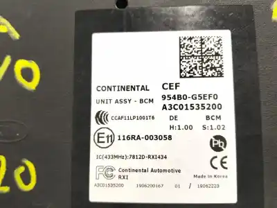 Автозапчасти б/у электронный модуль за KIA NIRO (DE) G4LE ссылки OEM IAM 954B0G5EF0  