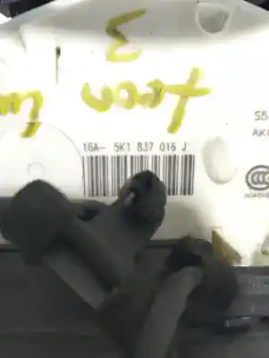 Peça sobressalente para automóvel em segunda mão fechadura da porta dianteira direita por seat leon (5f1) dnuc referências oem iam 5k1837016j