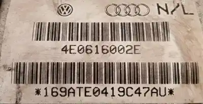 Peça sobressalente para automóvel em segunda mão AMORTECEDOR TRASEIRO DIREITO por AUDI A8 (4E2)  Referências OEM IAM 4E0616002E  