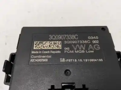 Second-hand car spare part electronic module for seat leon (5f1) dnuc oem iam references 3q0907338c  