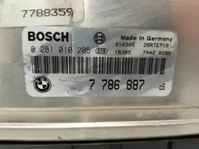 Peça sobressalente para automóvel em segunda mão Centralina De Motor Uce por BMW 3 (E46) 320 D Referências OEM IAM 0281010205  