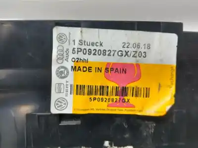 Second-hand car spare part dashboard for seat altea xl (5p5) family oem iam references 5p0920827gx