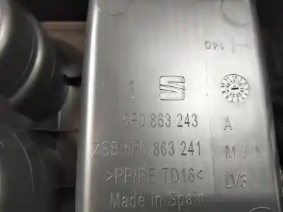 Peça sobressalente para automóvel em segunda mão consola central por seat leon (5f1) czca referências oem iam 5f0863243