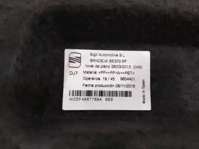 Peça sobressalente para automóvel em segunda mão chapeleira por seat leon (5f1) czca referências oem iam w05f4867769a