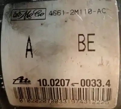 Peça sobressalente para automóvel em segunda mão abs por ford fusion (cbk) ambiente referências oem iam 4s612m110ac  