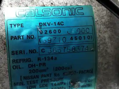 Pezzo di ricambio per auto di seconda mano compressore aria condizionata per nissan terrano terrano ii (r20) 3.0 td cat riferimenti oem iam 5971045010