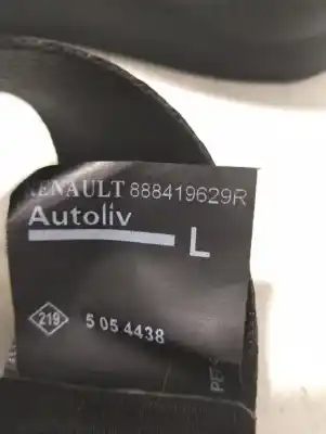 Автозапчастина б/у центральний задній ремін безпеки для renault clio iv bh desde 09/2012 clio authentique посилання на oem iam 888419629r  