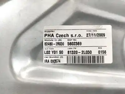 Second-hand car spare part passenger side right window regulator for hyundai i30 comfort oem iam references 824802r030