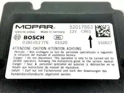 Pièce détachée automobile d'occasion BOITIER DE COMMANDE D'AIRBAG pour JEEP RENEGADE  Références OEM IAM 52017663  