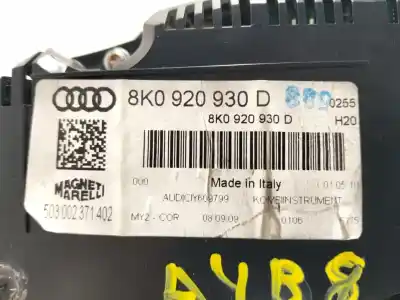 Peça sobressalente para automóvel em segunda mão quadrante por audi a4 avant (8k5) básico referências oem iam 8k0920930d  