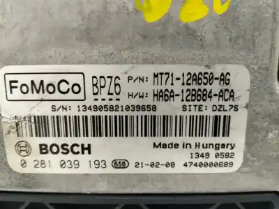 Second-hand car spare part ecu engine control for ford transit courier ambiente oem iam references mt7112a650ag  