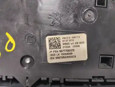 Second-hand car spare part multifunction switch for peugeot 308 sw ii (lc_, lj_, lr_, lx_, l4_) 1.5 bluehdi 130 oem iam references 96777660zd  