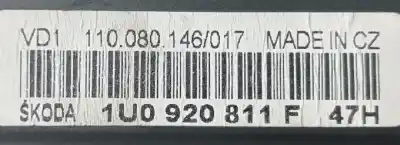 Second-hand car spare part Dashboard for SKODA OCTAVIA BERLINA (1U2) Ambiente OEM IAM references 1U0920811F  
