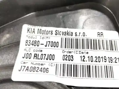 Peça sobressalente para automóvel em segunda mão elevador de vidros traseiro direito por kia ceed sportswagon tech referências oem iam 83480j7000  