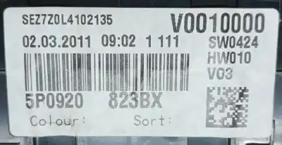 Peça sobressalente para automóvel em segunda mão quadrante por seat altea (5p1) hot referências oem iam 5p0920823bx  