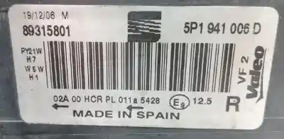 Second-hand car spare part right headlight for seat altea (5p1) hot oem iam references 5p1941006d  