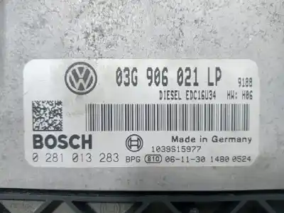 Second-hand car spare part ecu engine control for seat altea (5p1) hot oem iam references 03g906021lp  