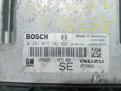 Second-hand car spare part ecu engine control for opel astra h ber. enjoy oem iam references 0281011381  