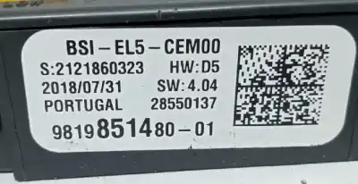 Second-hand car spare part fuse box unit for peugeot 308 sw ii (lc_, lj_, lr_, lx_, l4_) 1.5 bluehdi 130 oem iam references 981985148001