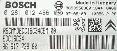 Second-hand car spare part ecu engine control for citroen xsara picasso (n68) 1.6 hdi oem iam references 0281012466 Second-hand car spare part ecu engine control for citroen xsara picasso (n68) 1.6 hdi oem iam references 0281012466