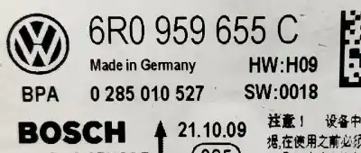 Second-hand car spare part airbag control unit for volkswagen polo (9n_, 9a_) 1.2 12v oem iam references 6r0959655c